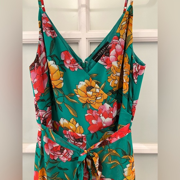 Guess Tropical print  high/low Romper - Picture 3 of 7